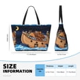 thumbnail image 4 of Xecao Ocean Scene with Noah's Ark for versatile beach bag for women includes zipper pockets and waterproof material, ideal for vacations and adventures., 4 of 7