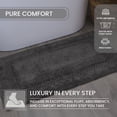 thumbnail image 4 of Home Weavers Classy Bathmat 100% Cotton Tufted Bath Rug, Extra Soft and Absorbent Bath Rugs, Non-Slip Bath Mats, Machine Washable bath rugs for Bathroom, 24"x40" Rectangle, Gray, 4 of 9
