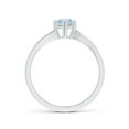 thumbnail image 2 of Angara Natural 0.4 Ct. Aquamarine Solitaire Ring in 14K White Gold for Women (Ring Size: 12), 2 of 8