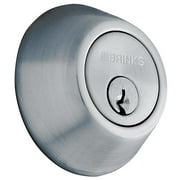 Brinks Double Cylinder Deadbolt Lock, Satin Nickel