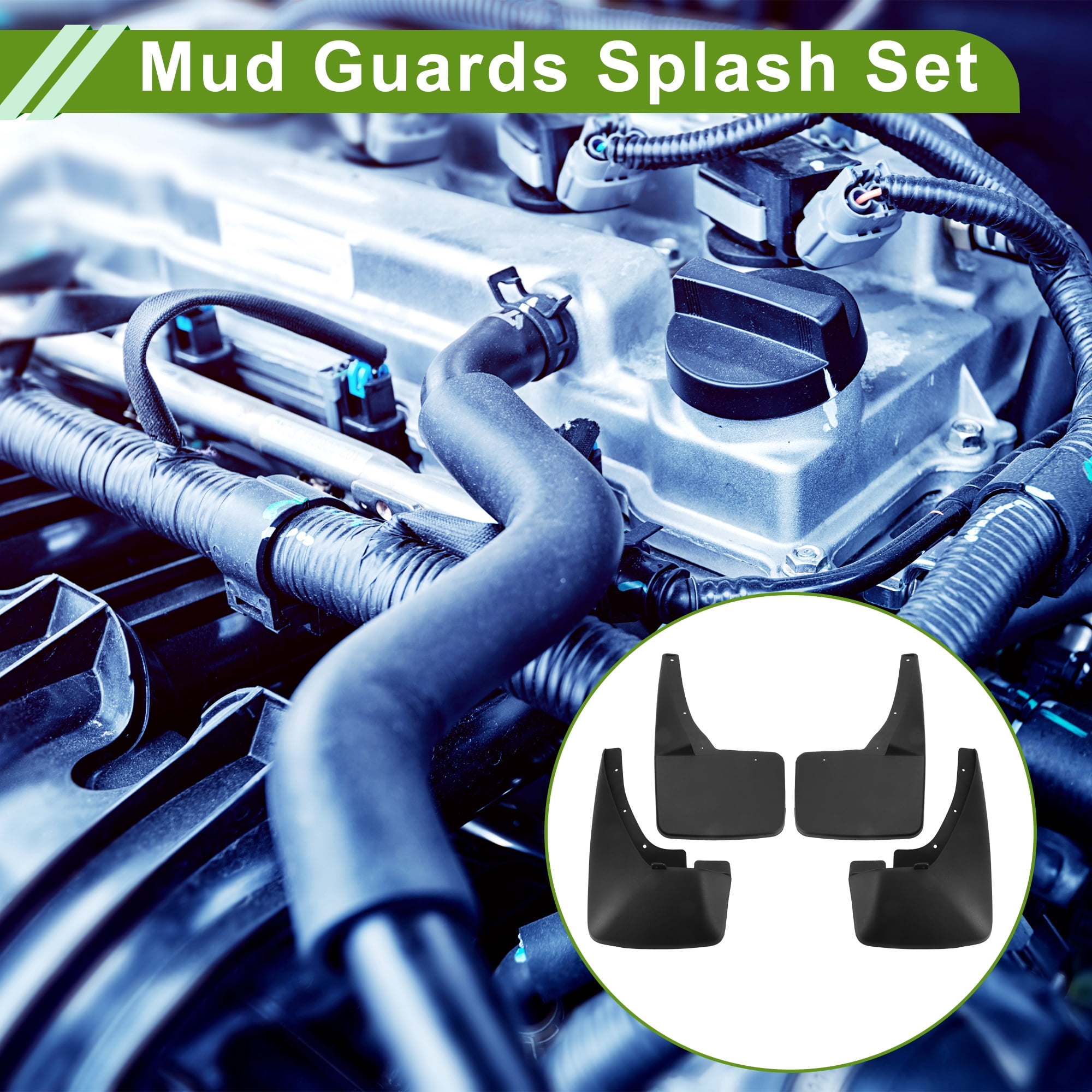 Unique Bargains Mud Flaps Splash Guards for Cadillac Escalade 2012-2020 Front and Rear Mud Guards 1 Set