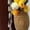 Brown, variant on Brown Womens V-Neck Short Sleeve Waist Tie Maxi Dress With White Floral Print