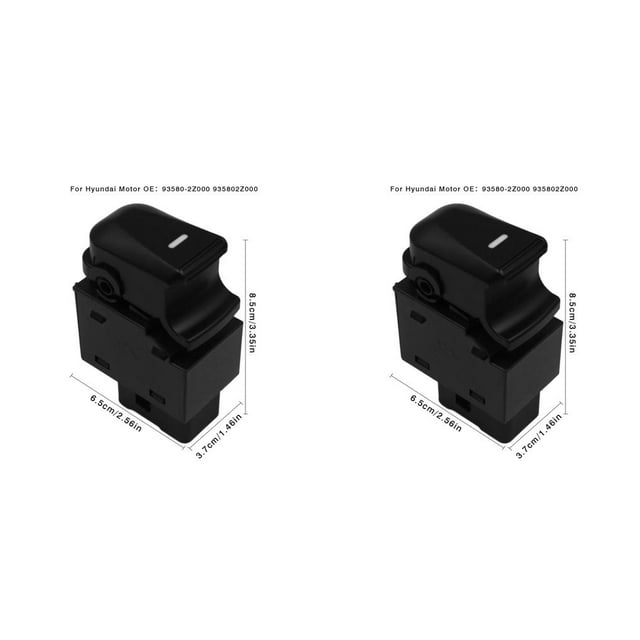 Sidaley 93580-2Z000 935802Z000 botón de interruptor de Control de elevador de ventana de coche para ix35 para Tucson IX 2009-2015 2piezas