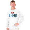 thumbnail image 5 of Blessed Religious Love Jesus Christ Long Sleeve TShirt Men Women Brisco Brands S, 5 of 6