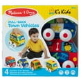 thumbnail image 4 of Melissa & Doug Pull-Back Vehicle Set - Soft Baby Toy Set With 4 Cars and Trucks and Carrying Case, 4 of 10