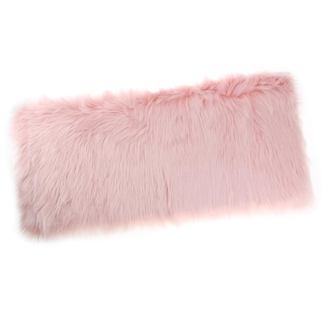 Alfombra de área mullida Sunnimix 50 Cm X 100 Cm color Rosa claro