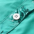 thumbnail image 7 of Summer Saving Wycnly Womens Tops Floral Short Sleeve V-Neck Tee Shirts Summer Casual Stand Neck Button Down Tunic Blouse with Pocket Mint Green XL Clearance Clothes, 7 of 7
