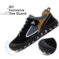 thumbnail image 3 of Zapatos de senderismo Mishansha para niños y niñas, talla 13, negro/amarillo, 3 of 7