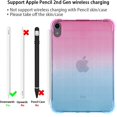 thumbnail image 5 of Allytech Case for iPad 10.9 inch 2022(10th Gen), Gradient Color Soft TPU Slim & Light Weight Protective Silicon Back Cover for iPad 10th Gen 2022(A2696 A2757 A2777), Pink + Green, 5 of 7