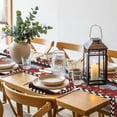 thumbnail image 6 of Chef Round 13 Inch Placemats Set of 8, Cartoon Red Food Cooking Black White Buffalo Check HeatResistant Non Slip Place Mats for Dining Table, Wipeable Braided Kitchen Table Mats for Housewarming, 6 of 9