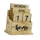 thumbnail image 4 of Calendario perpetuo de madera con bloques de madera para escritorio, regalo de mesa, rústico Hogar, 4 of 9
