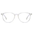 thumbnail image 2 of Moda Anti-luz azul Gafas Estilo literario Estudiantes Gafas de vidrio simple Marco de metal Irfora Transparente, 2 of 7