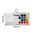 thumbnail image 4 of KOYPTL Pocket Watercolor Paint Box Acrylic Box,Set with Mini Paint Palette,Brushes, 12 Colors, Watercolor Sketchbook for Artists Painters Students,Ideal for Outdoor Painting, 4 of 4