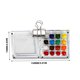 thumbnail image 4 of Mini caja de pintura de acuarela, caja de acrílico, fácil de llevar de la mano con el libro de cuentas, cuaderno de dibujo y pintura para viajes, un cuaderno de bocetos, 4 of 4