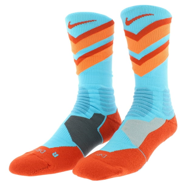 Nike Nike Mens Hyper Elite Chase Basketball Crew Socks Orange