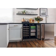 Edgestar Cwb2886fd 30 Wide 28 Bottle Built-In Dual Zone Beverage Center - Stainless Steel