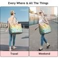 thumbnail image 5 of Light Pioneer Flower Pattern Travel Tote Bags for Women Carry On,Large Weekender Bags for Women Travel,Multi Functional Duffle Bag for Work,Shopping,Sports, 5 of 5