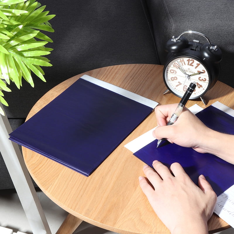 100 Sheets Dark Blue A4 Carbon Transfer Tracing Paper 14" x10" for Wood