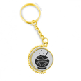 thumbnail image 1 of Una olla de Halloween Negro Anillo de oro de metal llavero llavero, 1 of 3
