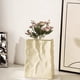 thumbnail image 4 of Ramo de Silk Rose - Flores artificiales de rosa Rouge de 5 tenedores para decoración del hogar, rosa/café/morado, arreglo de 11", 4 of 6