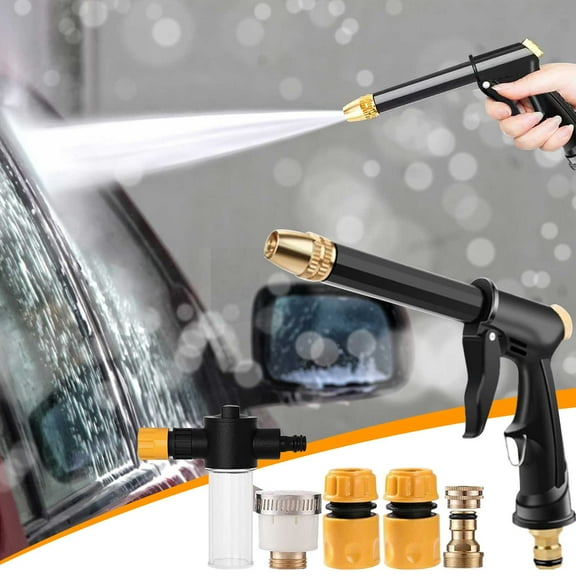 Garden Hose Nozzle, Hose Nozzle, Soap Dispenser & Quick Connectors, Plastic High Pressure Washer Gun, Water Hose Nozzle Sprayer Heavy Duty, Spray Nozzle for Outdoor Car Washing