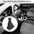 thumbnail image 2 of Pomo de Cambio Manual de 5 Velocidades Único Bargains con Cubierta para Chevrolet Cruze 2010-2015, Plástico Cuero Sintético, Palanca de Cambios Automotriz, Negro Blanco, 2 of 7