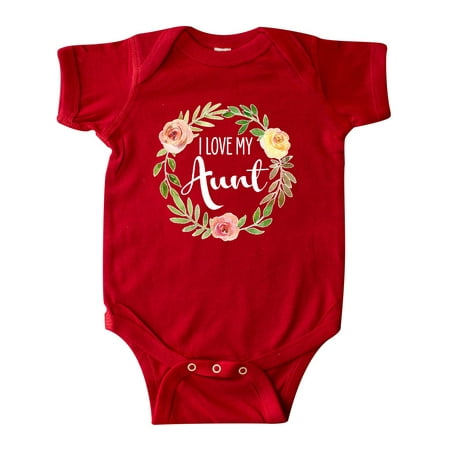 

Inktastic I Love my Aunt- flower circle Gift Baby Boy or Baby Girl Bodysuit