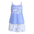 thumbnail image 4 of Disney Stitch Women's Tank Top and Shorts Pajama Set, 2-Piece, Sizes XS-3X, 4 of 4