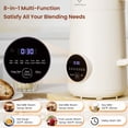 thumbnail image 4 of LINKChef Nut Milk Maker 40 oz Almond Oat Soy Milk Maker Blender with Self-Cleaning, Delay Start and Keep Warm, Homemade Dairy-Free Milk Machine for Hot & Cold Drinks, 4 of 13