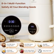 Nut Milk Maker 40 oz Almond Oat Soy Milk Maker Blender with Self-Cleaning, Delay Start and Keep Warm, Homemade Dairy-Free Milk Machine for Hot & Cold Drinks