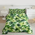 thumbnail image 2 of Manfei Green Monstera Full Size Comforter Sets,Natural Leaf Bedding Comforter Set Tropical Botanical Tree Bedding Sets For Child,Breathable Home Decor,3pcs, 2 of 8