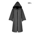 thumbnail image 3 of Capa con capucha Sonducket disfraz de Halloween unisex bata larga Negro L, 3 of 6