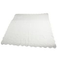 thumbnail image 4 of Elegant Lace Tablecloth Polyester Table Cover for Coffee Table TV Cabinet Dining Room White Floral Pattern, 4 of 9