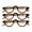 3 Pairs of Brown, variant on 3 Pairs of Womens Half Moon Spring Hinge Reading Glasses 3.5 Men Fashion Red Classic Readers +3.5