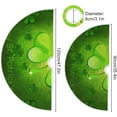 thumbnail image 3 of SKYSONIC St. Patrick's Day Clover Christmas Tree Skirt Tree Skirt for Holiday Party Home Christmas Day Ornaments 36", 3 of 6