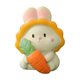 thumbnail image 5 of Estatua de conejo de temporada rosa de aspecto vívido, linda figura de conejo en miniatura de resina, adorno de escritorio, decoración del hogar, 5 of 8