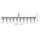 thumbnail image 5 of Conector de 10 vías para acuario, de acero inoxidable, de 8 a 4 mm, con bomba de aire en línea, control de flujo, divisor, interruptor, grifo y distribuidor de oxígeno. Color plata., 5 of 7