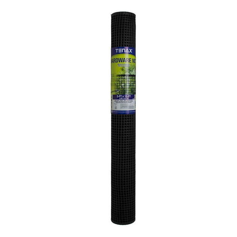 Tenax 2 ft. H X 15 ft. L Polypropylene Hardware Netting Black Tenax 2 ft. H X 15 ft. L Polypropylene Hardware Netting Black