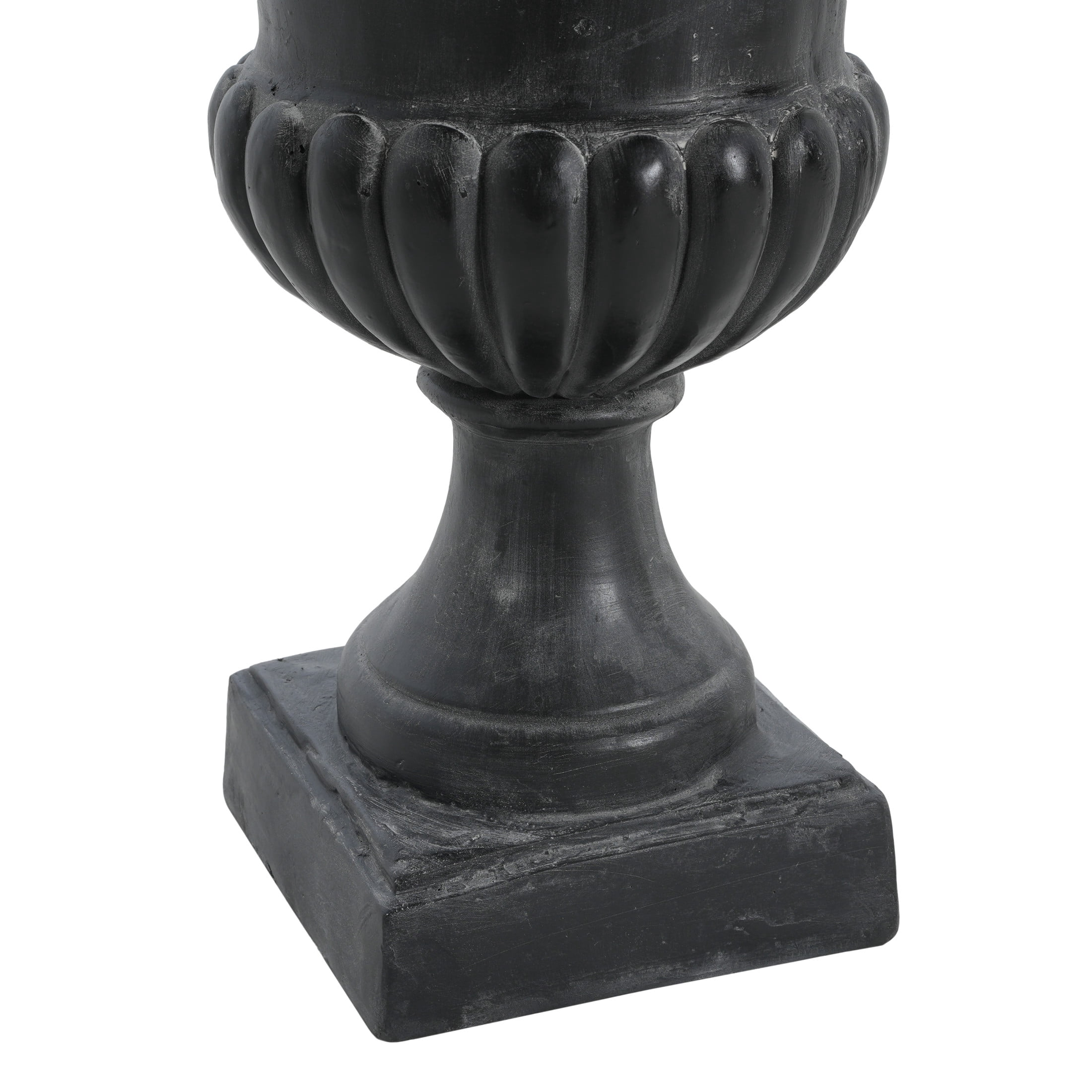 Christopher Knight Home 25.75" MGO Classic Garden Urn Planter, Antique Black