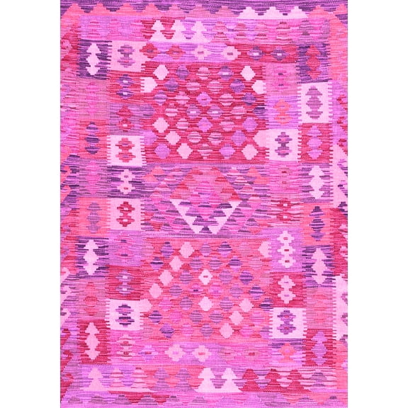 Ahgly Company Indoor Rectangle Southwestern Pink Country Area Rugs, 3' x 5'