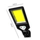 thumbnail image 3 of Luces solares para exteriores con sensor de movimiento, 3 modos y 1 lámpara COB, luces de seguridad de pared para cercas, jardines, patios y puertas., 3 of 7
