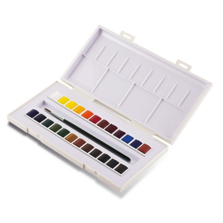 UPC: 3046450056713 | Sennelier La Petite Aquarelle Watercolor Set 24-Color Half Pan Set