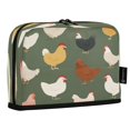 thumbnail image 2 of Standing Pencil Case with Base Large Capacity Stationery Pouch Pen Bag with Zipper for Women Men Cute Colorful Chickens Pattern, 2 of 7