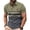 Army Green, variant on Mens Golf Shirt Dry Fit Athletic Polo Shirts Moisture Wicking Performance 3D Print Short Sleeve