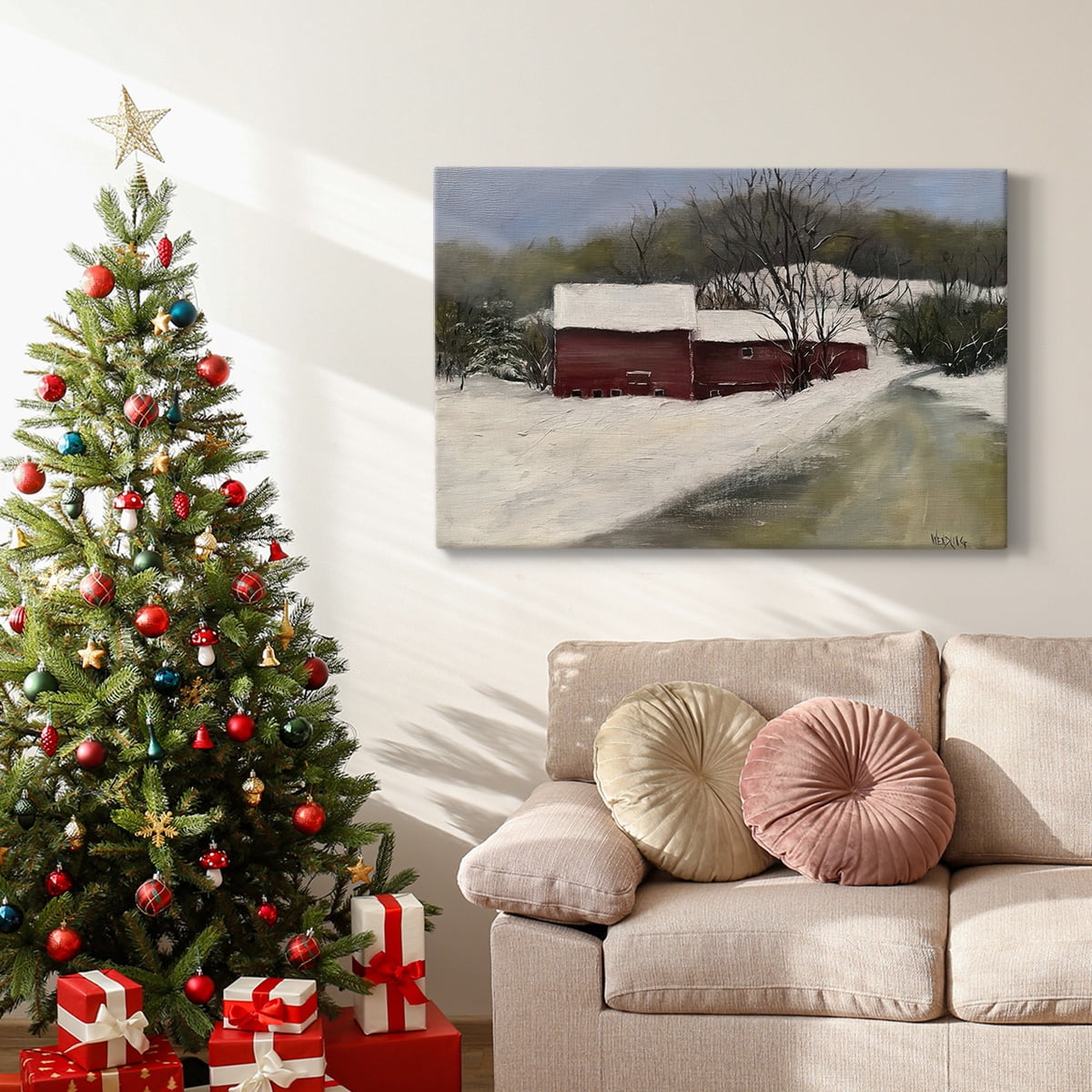 Winter Homestead II- Gallery Wrapped Canvas