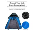 thumbnail image 5 of Wantdo Kid's Skiing Coat Windproof Winter Jacket Waterproof Windbreaker Blue 6/7, 5 of 9