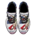 thumbnail image 2 of God Bless America 4th Of July American flag Wreath Shoes Sneakers Black Size 12, 2 of 7