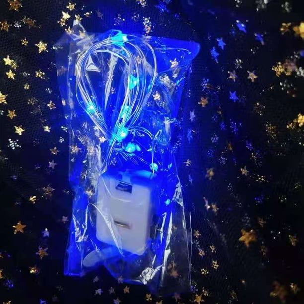 Lámpara de alambre de cobre Cadena de luces LED Cadena de luces LED Luz intermitente de tres funciones Luz decorativa para pastel Caja cuadrada pequeña
