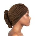 thumbnail image 3 of Yoyauz Headscarf Hat Shiny Silk Big Flower Hood Stretch Beanie Hat Hood Hood Chemotherapy Hat Hood Bandana Cover, 3 of 17