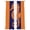 Orange, variant on Tropical Fish Sheer Curtains 96 Inch Length 2 Panels Set, Mandalas Boho Modern Green Abstract Stripe Voile Window Treatment Semi Sheer Long Curtains Drapes for Bedroom/Living Room/Kitchen 52"x96"x2